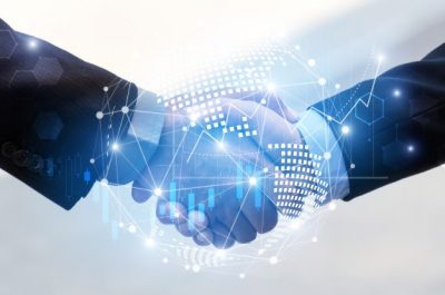 our story handshake